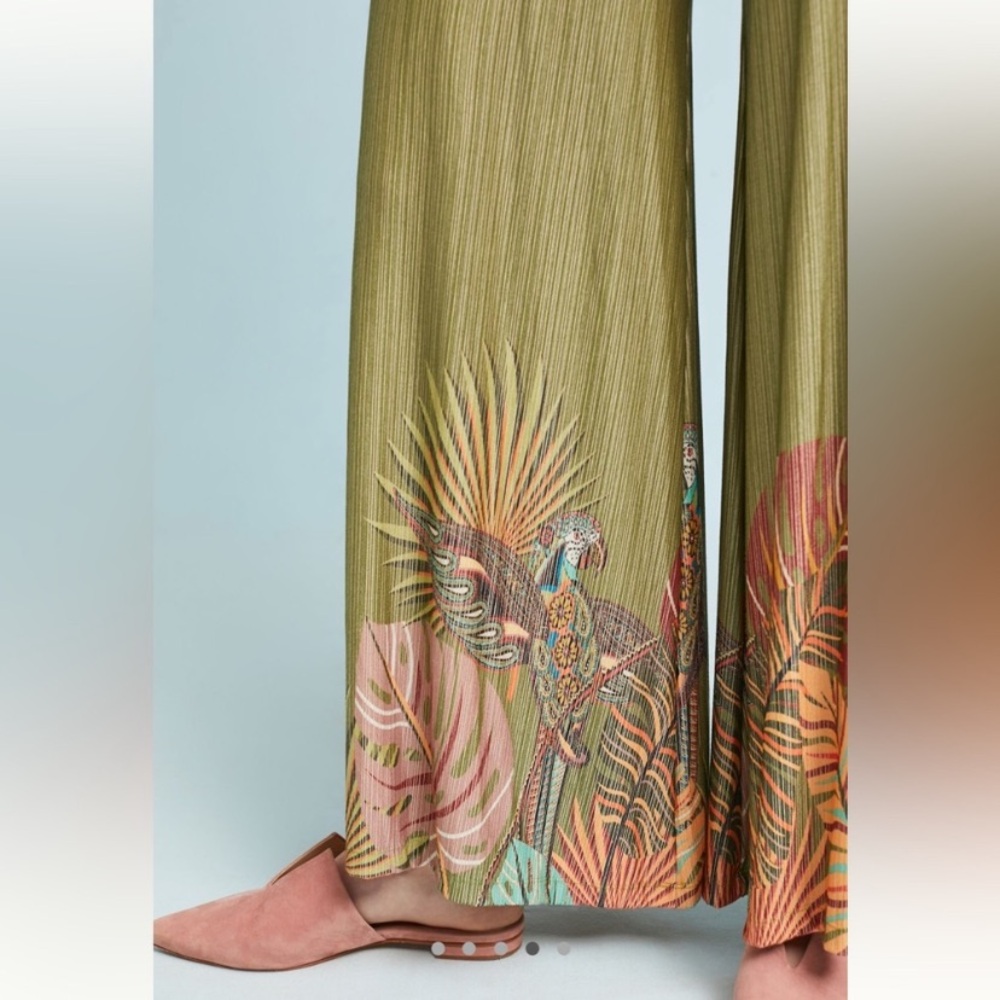 Farm Rio Guadeloupe Wide Leg Pants - Picture 11 of 16